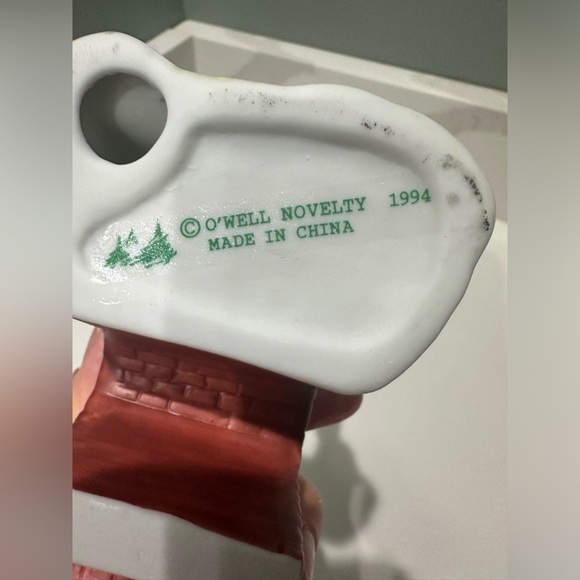 Vintage Christmas Village Bridge By Owell Brick With Lightpost - Picture 5 of 5